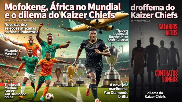 Soccer Laduma 1481 traz Mofokeng, África no Mundial e o dilema do Kaizer Chiefs